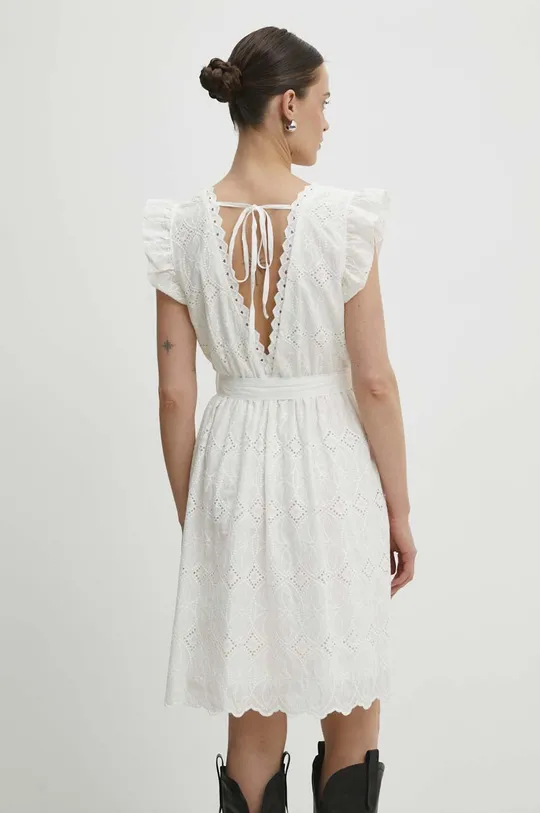 білий Бавовняна сукня Answear Lab