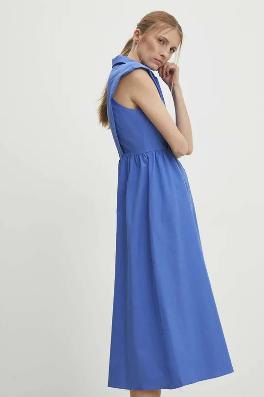 темно-синій Бавовняна сукня Answear Lab Жіночий