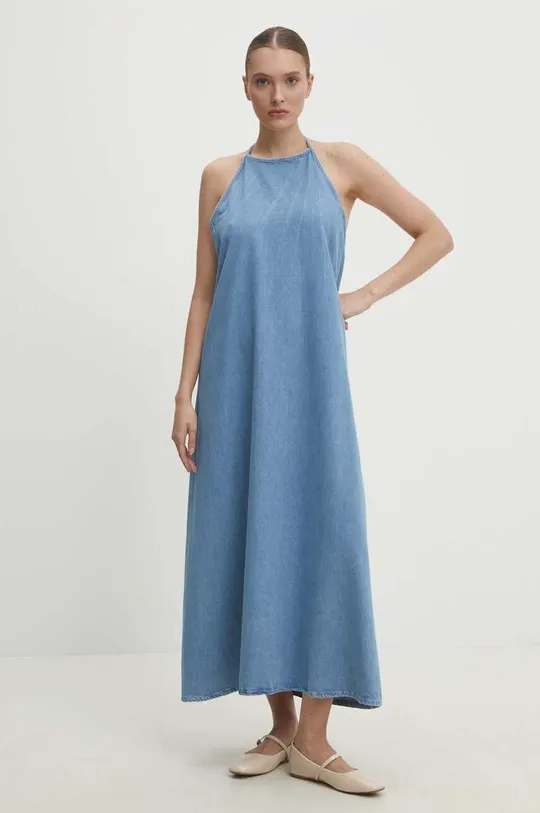 plava Traper haljina Answear Lab Ženski
