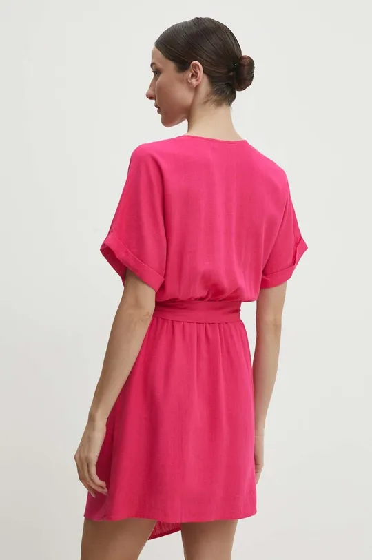Φόρεμα με λινό Answear Lab Κύριο υλικό: 55% Βαμβάκι, 45% Λινάρι Φόδρα: 100% Βισκόζη
