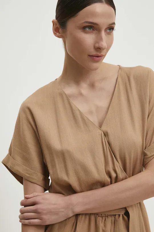 beige Answear Lab vestito in lino