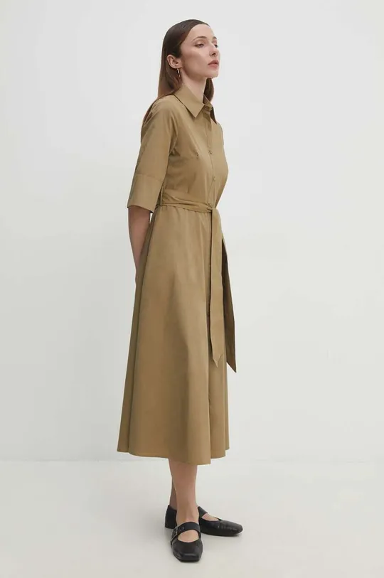 marrone Answear Lab vestito in cotone Donna