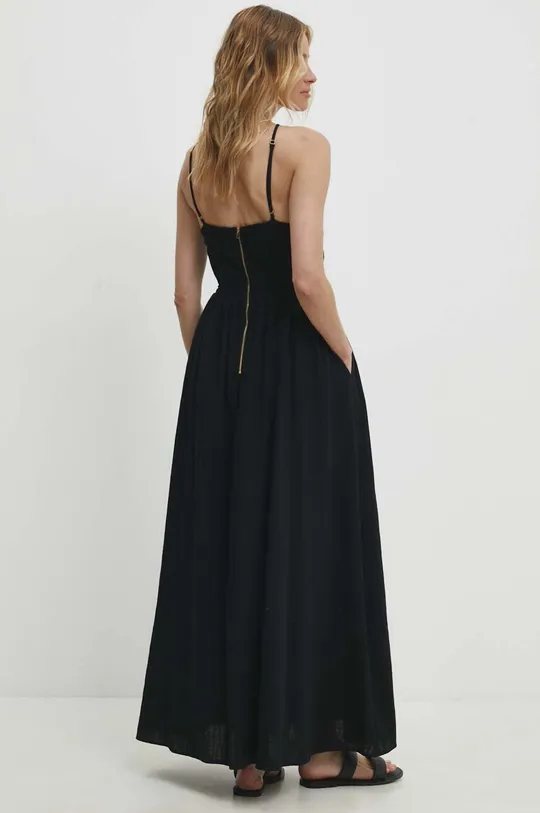 Pamučna haljina Answear Lab crna