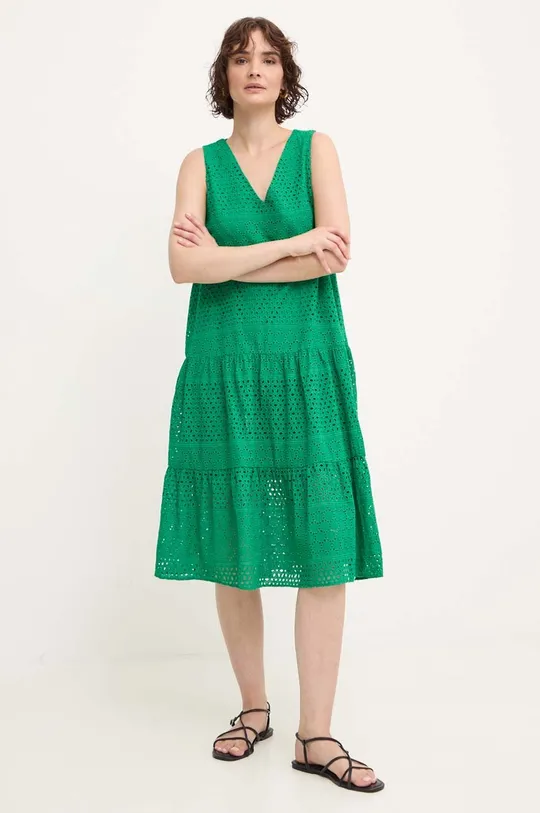 Answear Lab sukienka bawełniana zielony