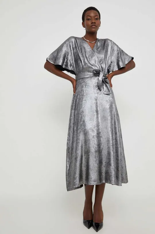 срібний Сукня Answear Lab Жіночий