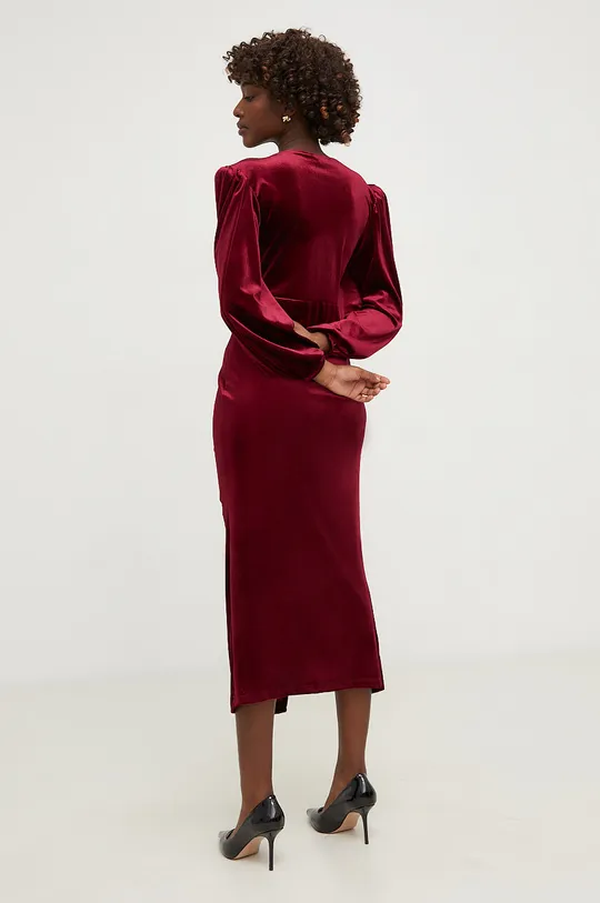 Βελούδινο φόρεμα Answear Lab 100% Πολυεστέρας