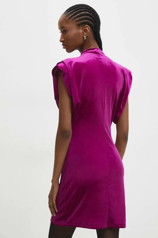 Zamatové šaty Answear Lab 95 % Polyester, 5 % Elastan
