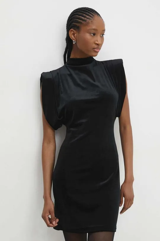 чёрный Платье из велюра Answear Lab