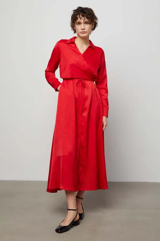 Answear Lab sukienka czerwony