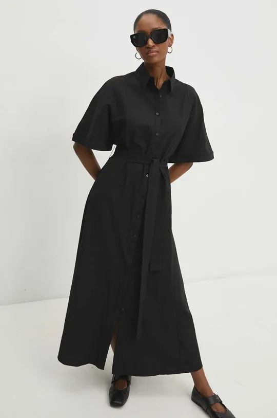 črna Obleka Answear Lab Ženski