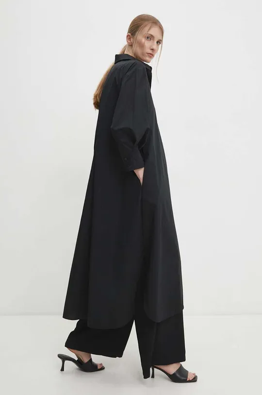 czarny Answear Lab sukienka bawełniana Damski