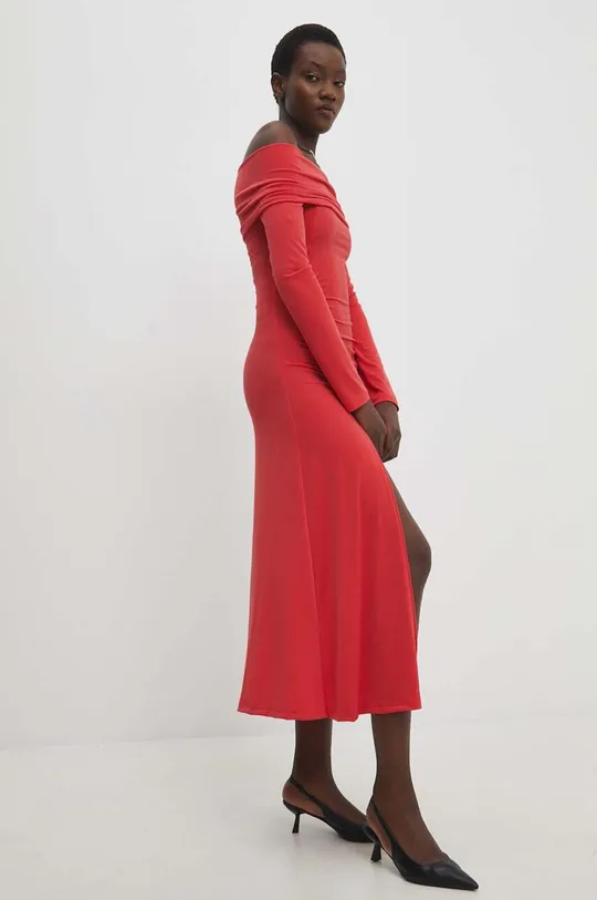 Answear Lab sukienka czerwony