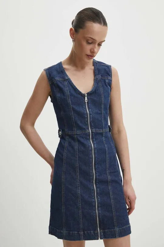 plava Traper haljina Answear Lab Ženski
