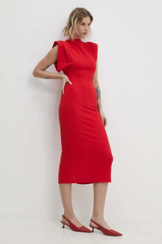 червоний Сукня Answear Lab Жіночий