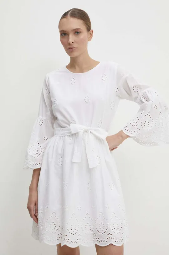 biela Bavlnené šaty Answear Lab Dámsky