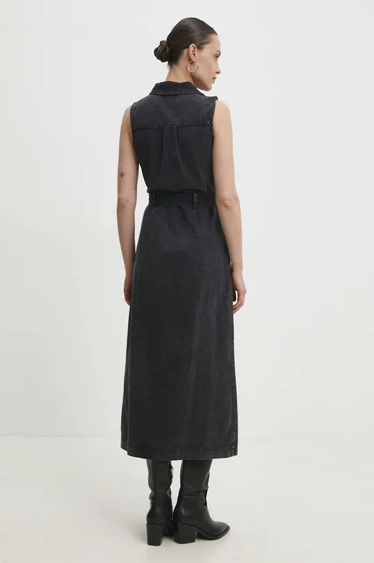 Φόρεμα τζιν Answear Lab μαύρο