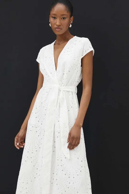 Бавовняна сукня Answear Lab білий
