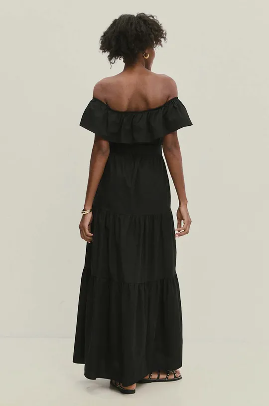 μαύρο Βαμβακερό φόρεμα Answear Lab Γυναικεία