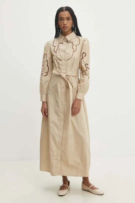 beige Answear Lab vestito in cotone