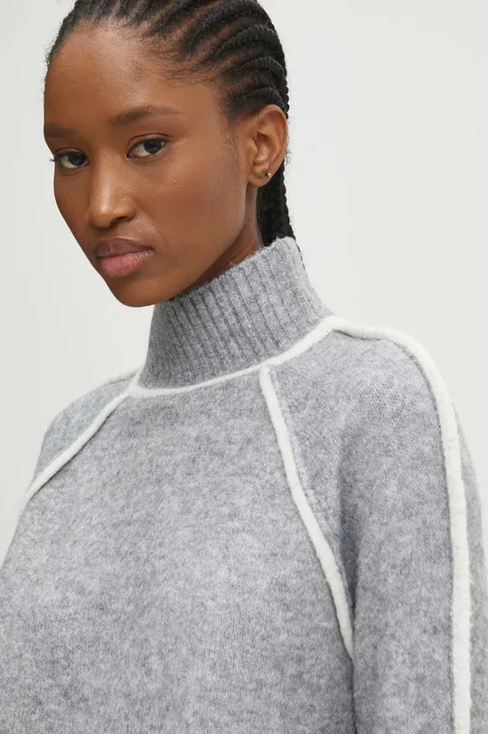 sivá Vlnený sveter Answear Lab