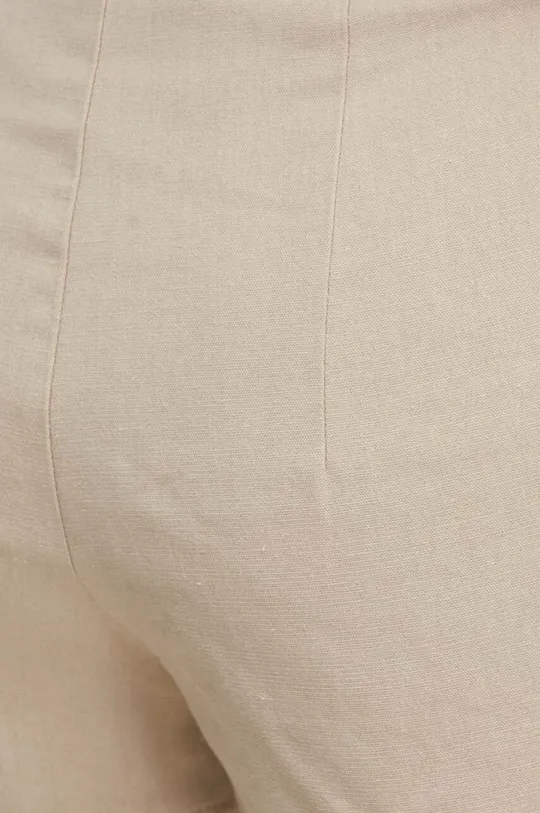 beige Answear Lab pantaloncini in lino misto