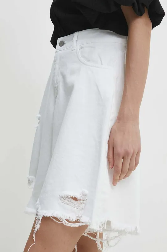 biały Answear Lab szorty jeansowe