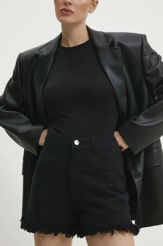 чёрный Джинсовые шорты Answear Lab Женский
