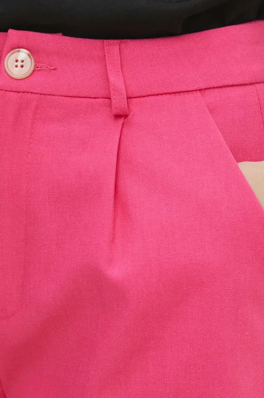 ružová Ľanové šortky Answear Lab