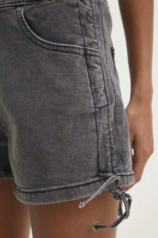 sivá Rifľové krátke nohavice Answear Lab