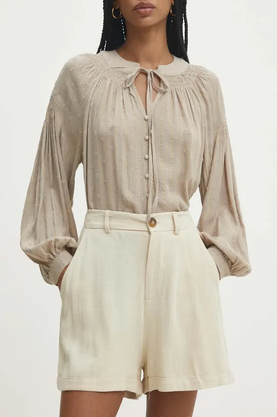 beige Answear Lab shorts in lino Donna