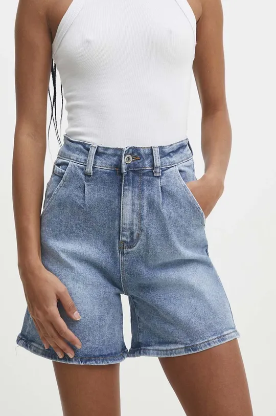 modra Jeans kratke hlače Answear Lab Ženski