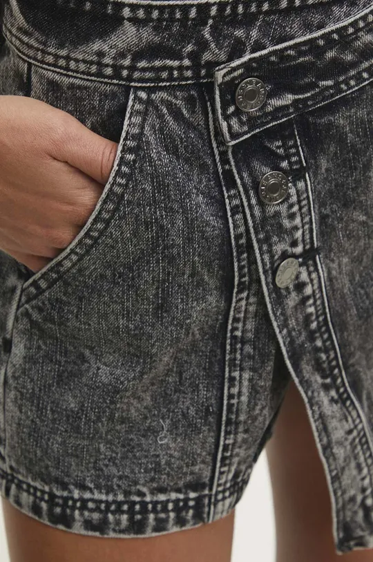 szary Answear Lab spódnicospodnie jeansowe