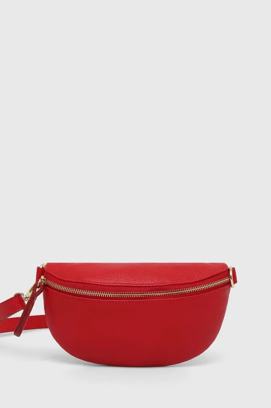 crvena Kožna torbica oko struka Answear Lab Ženski