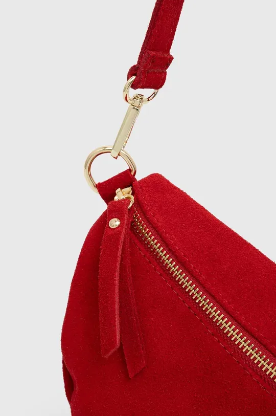 rdeča Semiš torbica za okoli pasu Answear Lab