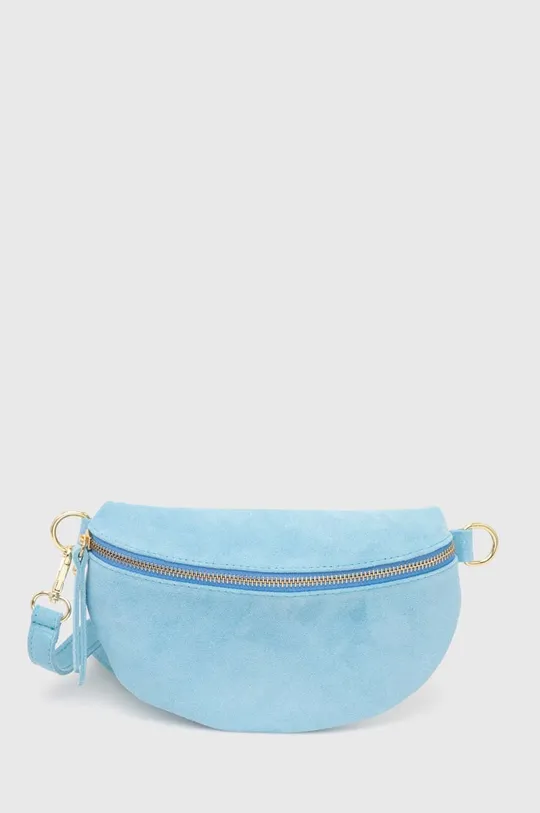 modra Semiš torbica za okoli pasu Answear Lab Ženski