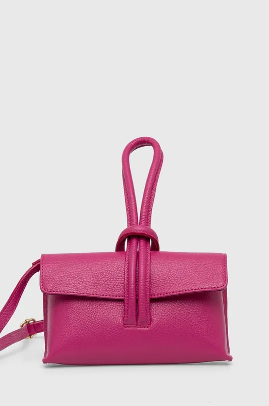 rózsaszín Answear Lab bőr táska Női