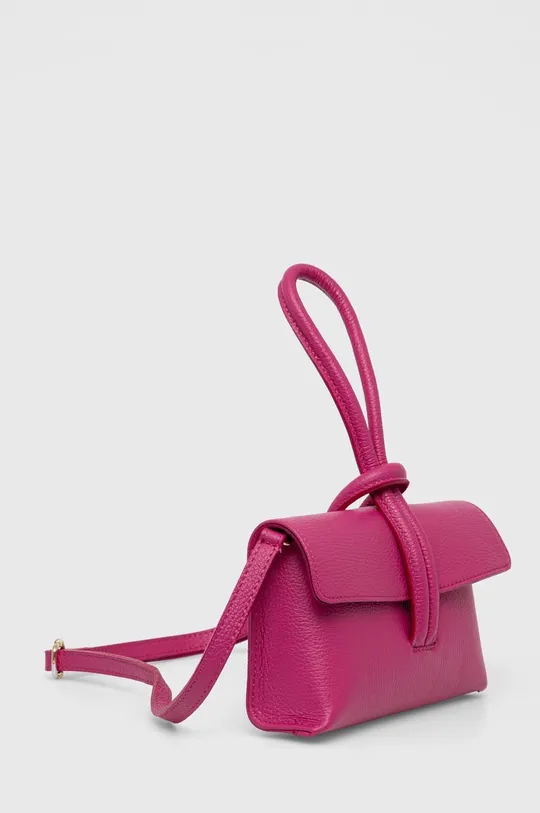 Δερμάτινη τσάντα Answear Lab ροζ