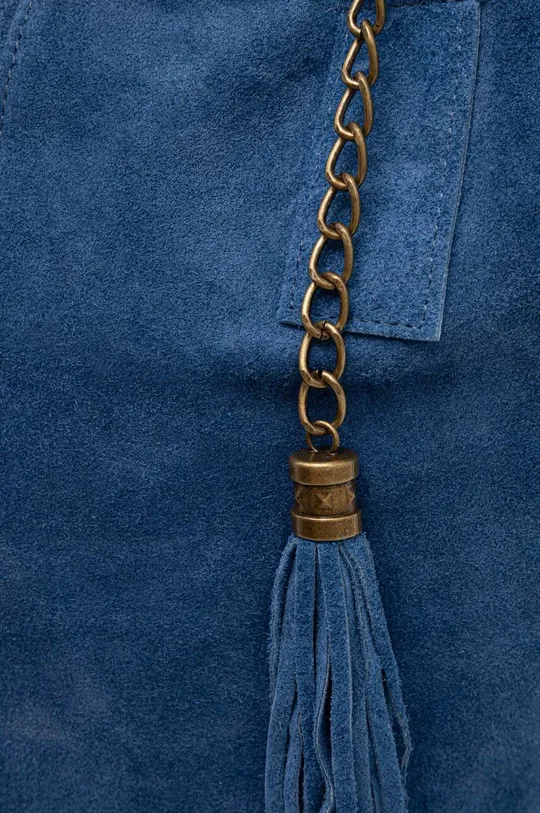 kék Answear Lab velúr táska
