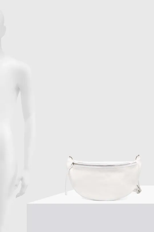 bela Usnjena opasna torbica Answear Lab