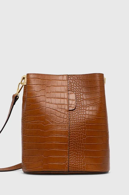 коричневий Шкіряна сумочка Answear Lab Жіночий