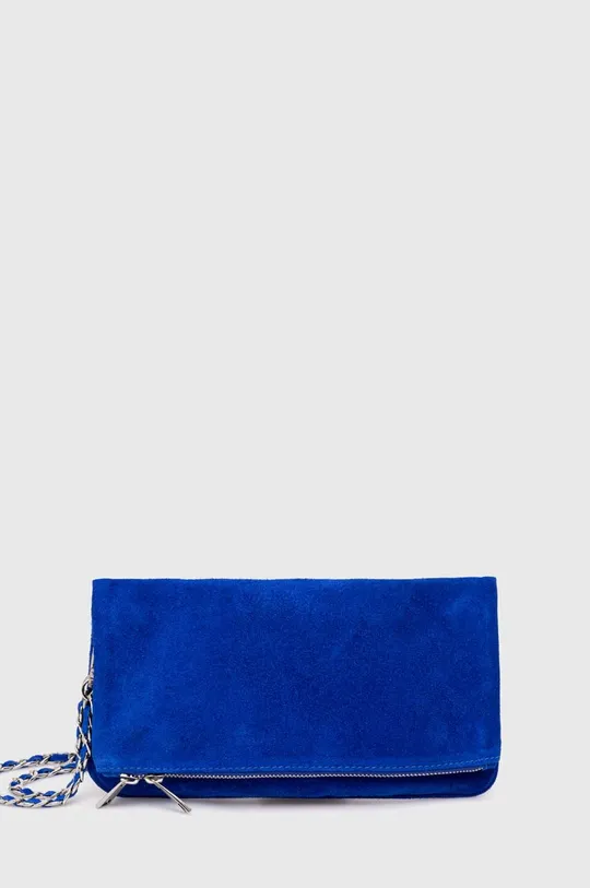 modrá Semišová kabelka Answear Lab Dámsky