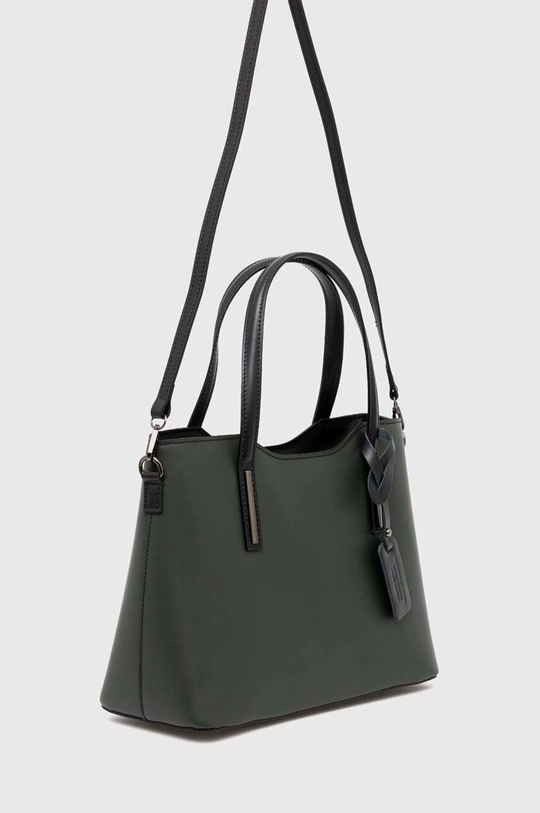 Answear Lab borsa a mano in pelle verde