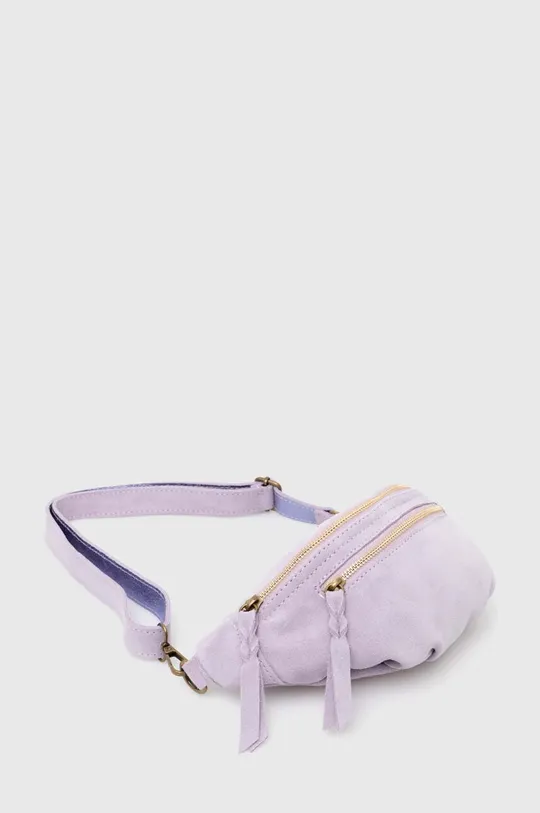 Замшевая сумка на пояс Answear Lab фиолетовой