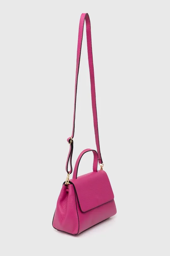 Δερμάτινη τσάντα Answear Lab ροζ