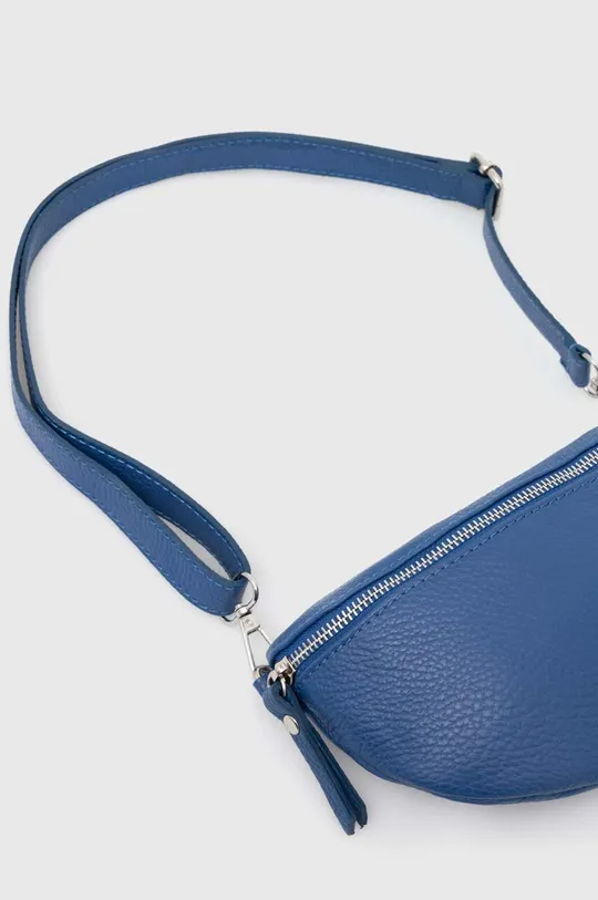 Кожаная сумка на пояс Answear Lab голубой