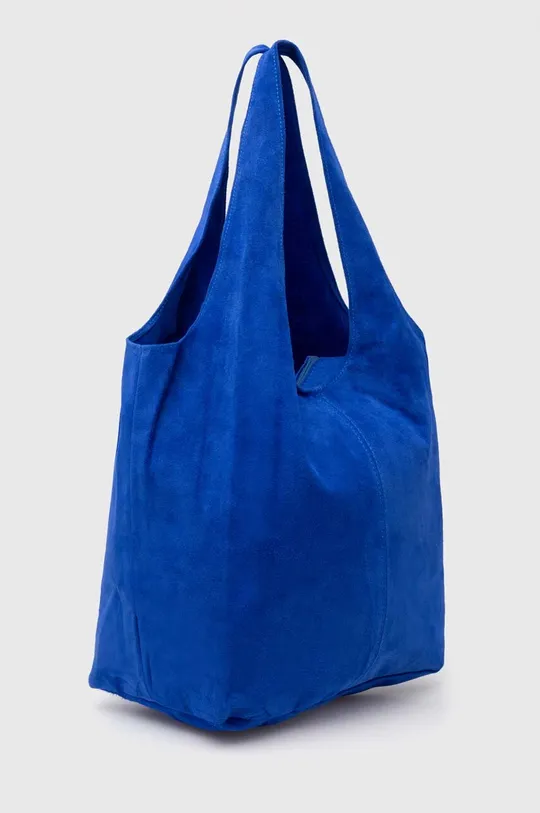Semišová kabelka Answear Lab modrá