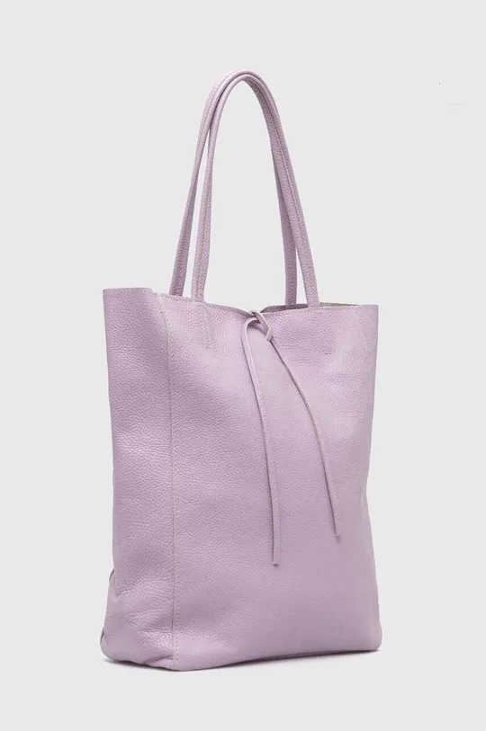 Usnjena torbica Answear Lab vijolična