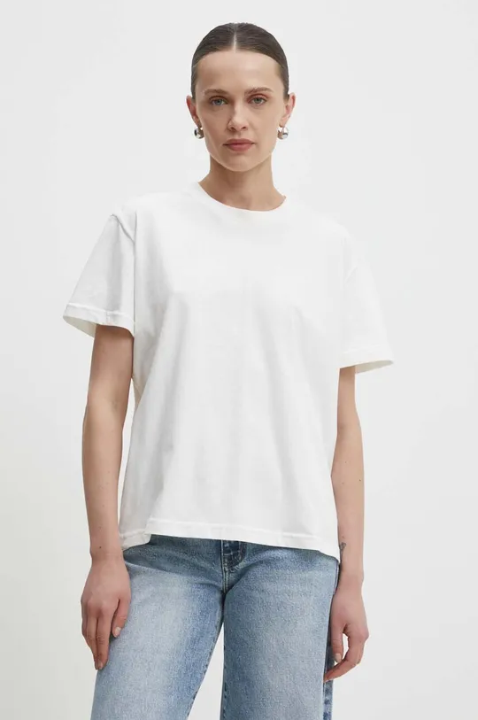 biela Bavlnené tričko Answear Lab Dámsky