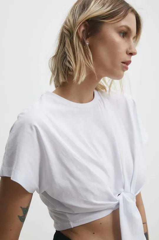 bijela Majica kratkih rukava Answear Lab