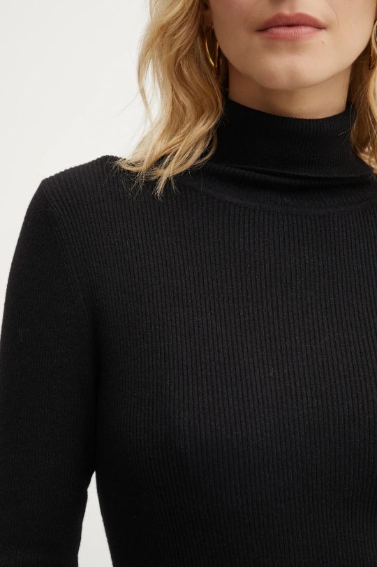 Answear Lab sweter z domieszką wełny 8802.fos czarny